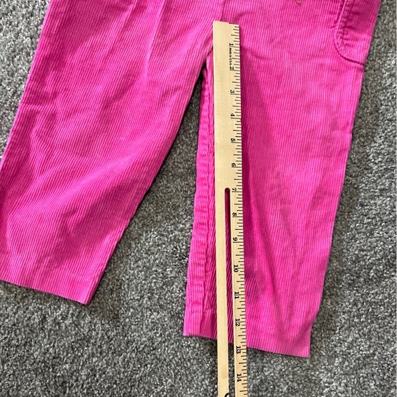 Vintage corduroy overalls girls 3T pink purple jumper romper USA girly 90s - Picture 15 of 16